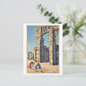 Gate aan de Stupa van Sanchi, Hiroshi Yoshida Briefkaart (Staand voorkant)