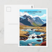 Gate Arctic Alaska vintage reisplaats Briefkaart (Voorkant / Achterkant)