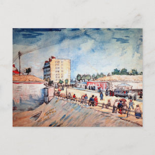 Gate in Parijs Ramparts, door Vincent van Gogh Briefkaart