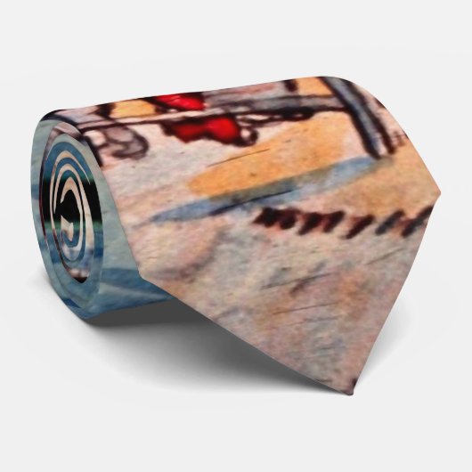 Gate in Parijs Ramparts, door Vincent van Gogh Stropdas (Opgerold)