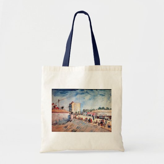 Gate in Parijs Ramparts, door Vincent van Gogh Tote Bag (Voorkant)