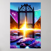 Gate naar het hiernamaals | AI Art Poster (Voorkant)
