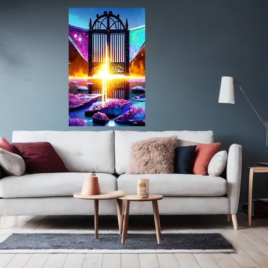 Gate naar het hiernamaals | AI Art Poster