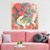 "Gate of Waters – Genbu, Guardian of the North" Canvas Afdruk (Insitu (Woonkamer))