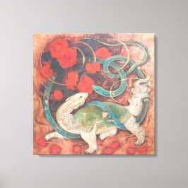 "Gate of Waters – Genbu, Guardian of the North" Canvas Afdruk