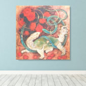 "Gate of Waters – Genbu, Guardian of the North" Canvas Afdruk (Insitu (Houten vloer))