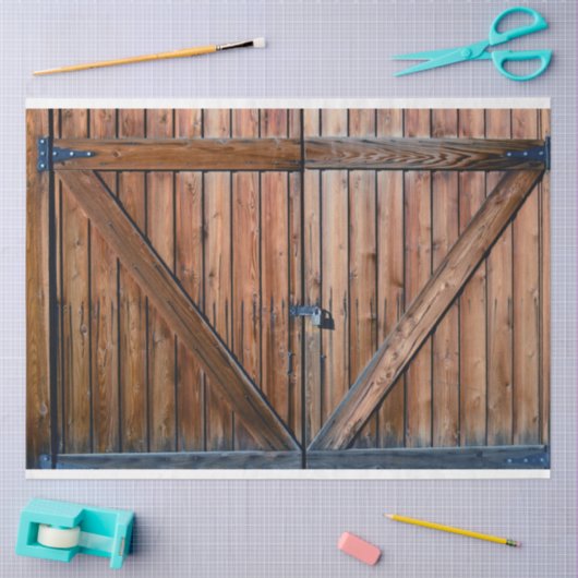 Gate Rustic Wood - 20x30 loskoppeling Tissuepapier (Craft)