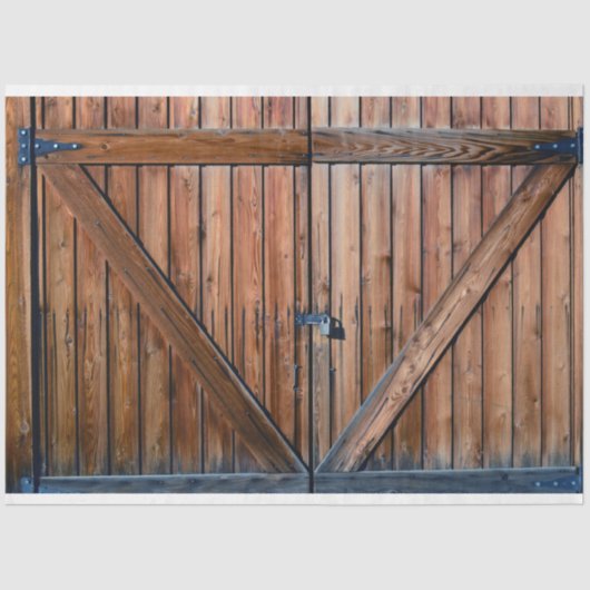 Gate Rustic Wood - 20x30 loskoppeling Tissuepapier (Voorkant)