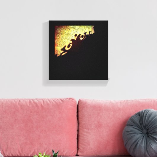 Gate Shadow Canvas Afdruk (Insitu (Woonkamer))