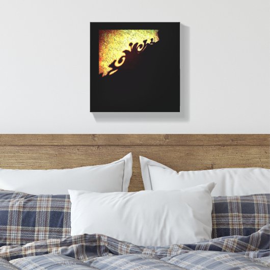 Gate Shadow Canvas Afdruk (Insitu (Slaapkamer))