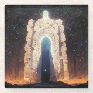 Gate to Eternity Fantasy Sci-Fi Art Glazen Onderzetter