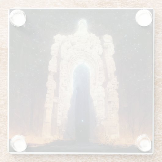 Gate to Eternity Fantasy Sci-Fi Art Glazen Onderzetter (Achterkant)