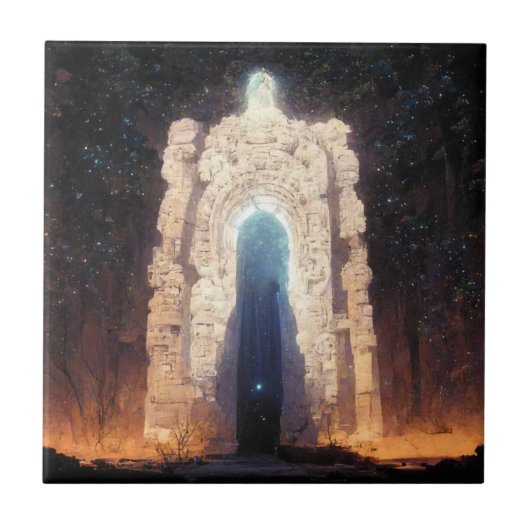 Gate to Eternity Fantasy Sci-Fi Art Tegeltje (Voorkant)