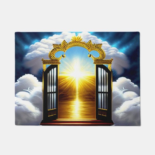 Gate to Heaven Christelijk Art Doormat Deurmat (Voorkant)