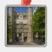 Gate to Trinity College en rijen fietsen, Metalen Ornament (Voorkant)