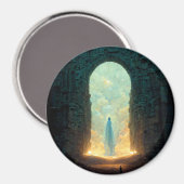 Gate van de Gaten Fantasy Sci-Fi Art Button Magnet (Voorkant / Achterkant)