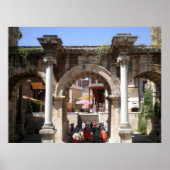 Gate van de Romeinse keizer Hadrian Poster (Voorkant)