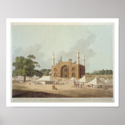 Gate van de Tomb van de keizer Akbar (1542-1605); Poster (Voorkant)