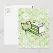 Gateau Matcha Kat Briefkaart (Voorkant / Achterkant)