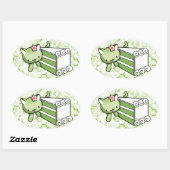 Gateau Matcha Kat Ovale Sticker (Vel)