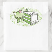 Gateau Matcha Kat Ovale Sticker (Tas)