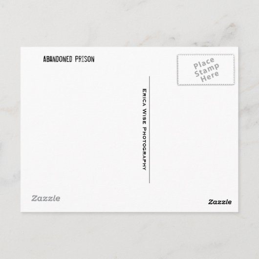 Gated Entry Briefkaart (Achterkant)