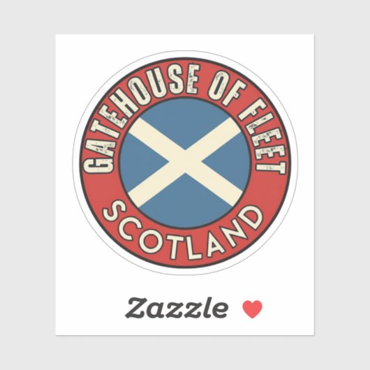 Gatehouse of Fleet, Scotland Sticker (Vel)