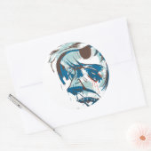 Gaten in mijn hoofd ronde sticker (Envelop)