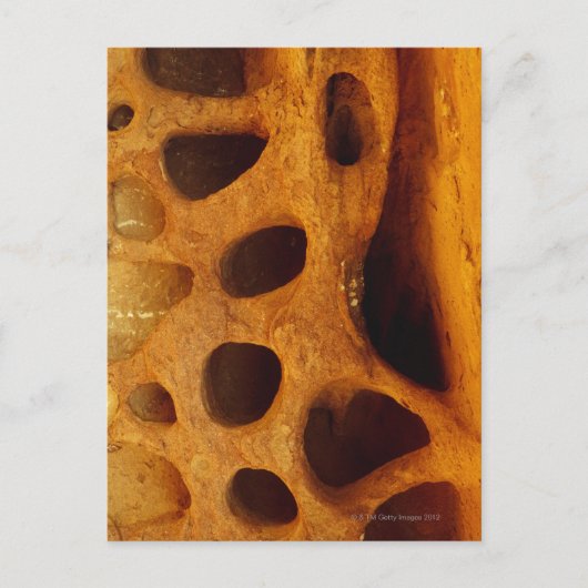 Gaten in rots briefkaart (Voorkant)