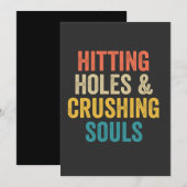 Gaten Raken & Zielsverpletteren Grappig Cornhole G Kaart (Voorkant / Achterkant)