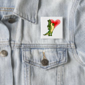 Gater Love Vierkante Button 5,1 Cm (In situ)