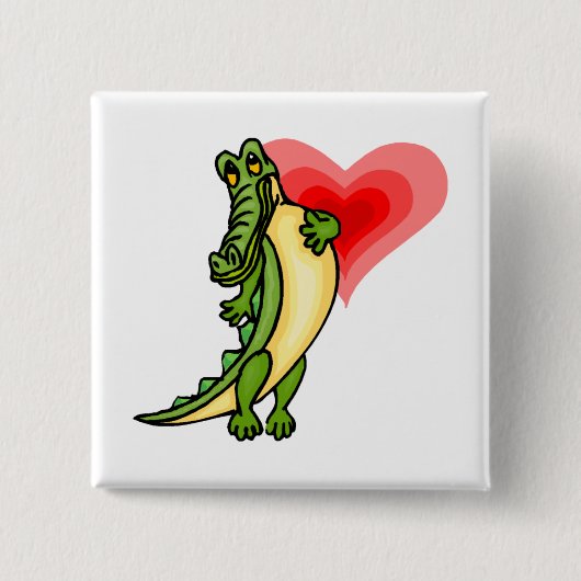 Gater Love Vierkante Button 5,1 Cm (Voorkant)