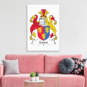 Gates Family Crest Canvas Afdruk (Insitu (Woonkamer))