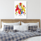 Gates Family Crest Canvas Afdruk (Insitu (Slaapkamer))