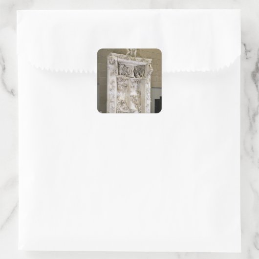 Gates of Hell Vierkante Sticker (Tas)