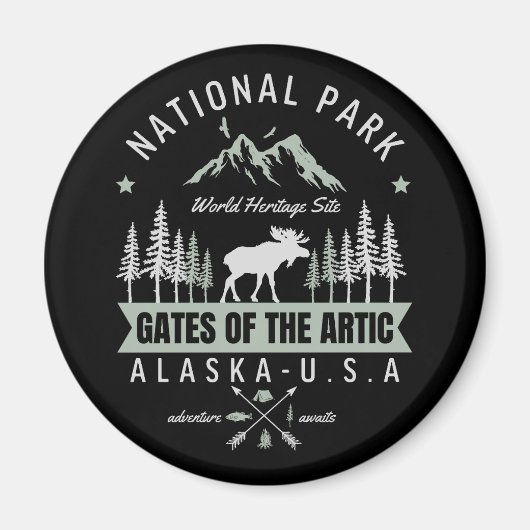 Gates of the Arctic – Moose and Forest Alask Magneet (Voorkant)