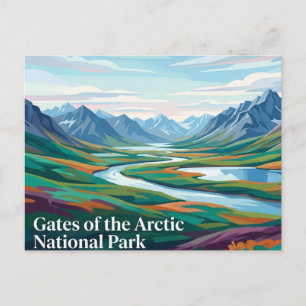Gates of the Arctic National Park Alaska Briefkaart