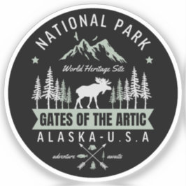 Gates of the Arctic National Park Alaska Sticker