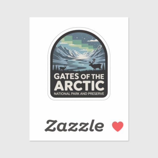 Gates of the Arctic National Park-badge Sticker (Vel)