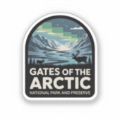 Gates of the Arctic National Park-badge Sticker (Voorkant)