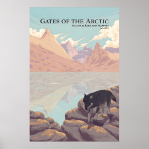 Gates of the Arctic National Park Reisposter Poster