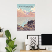 Gates of the Arctic National Park Reisposter Poster (Thuiskantoor)