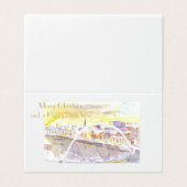 Gateshead Milenium Bridge-kerstkaarten Kaart (Buitenkant ongevouwen)