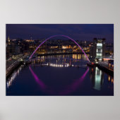 Gateshead Millennium Bridge Poster (Voorkant)