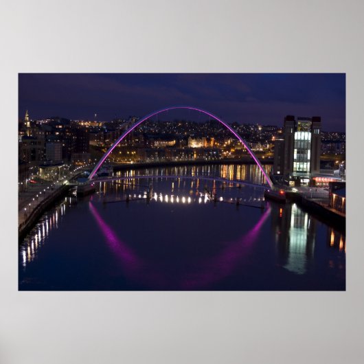 Gateshead Millennium Bridge Poster (Voorkant)
