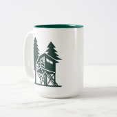 Gatesman Treehouse Coffee Mug Tweekleurige Koffiemok (Voorkant links)