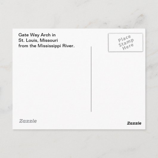 Gateway Arch Briefkaart (Achterkant)