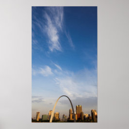 Gateway Arch en downtown St. Louis Poster