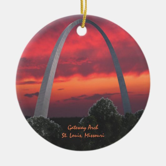 Gateway Arch Keramisch Ornament (Voorkant)