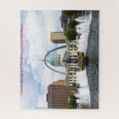 Gateway Arch Kiener Plaza.Kerstgroeten Legpuzzel (Verticaal)